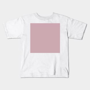 Solid Dusty Lilac Kids T-Shirt